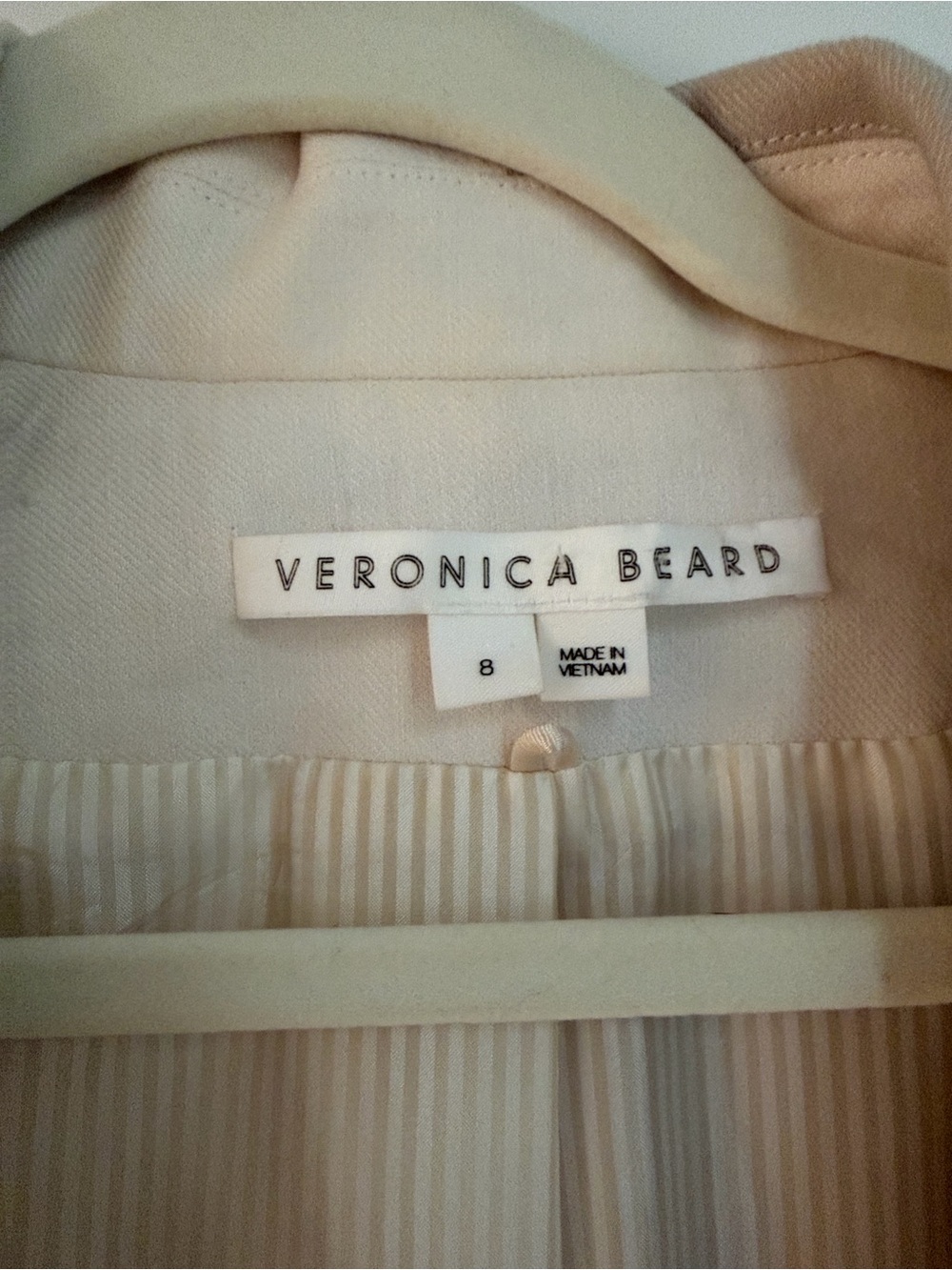 Veronica Beard Braeton Linen Blend Dickey Jacket Two Tone Sz 8 - Picture 5 of 10